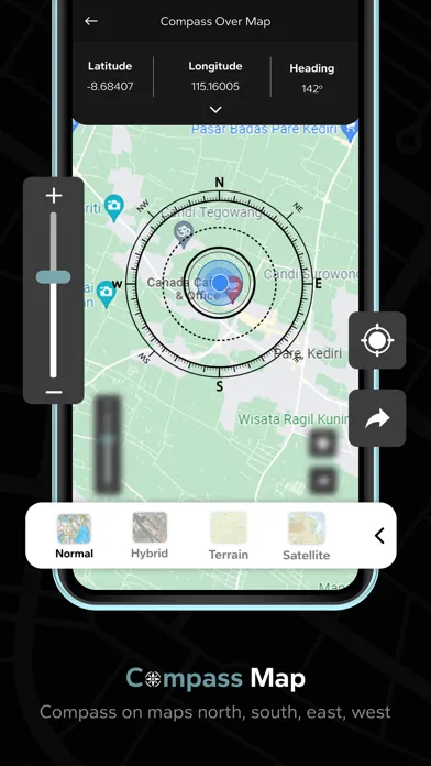 MapCompass : Compass with Maps Screenshots