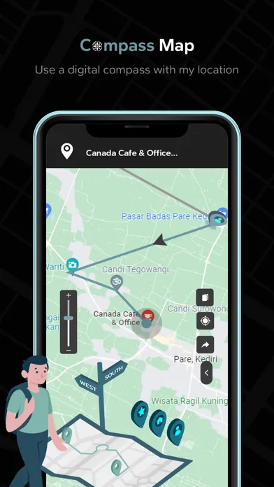 MapCompass : Compass with Maps Screenshots