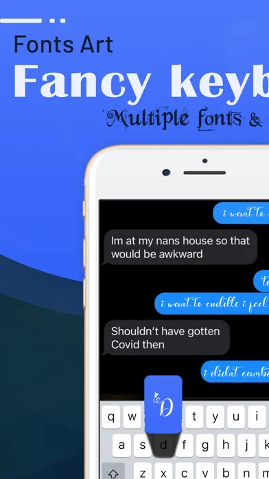 Tangkapan layar Fancy Fonts - Keyboard Fonts