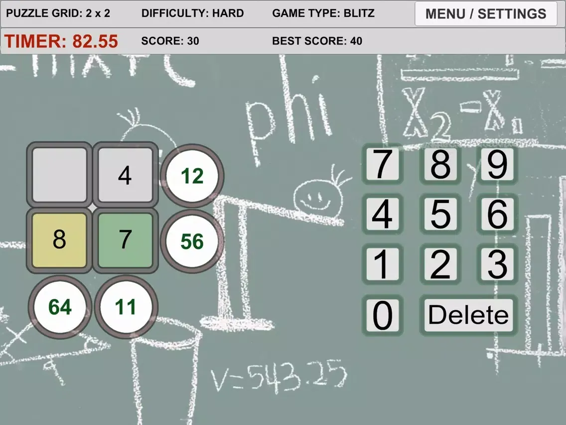 Tangkapan layar Maddiplication iPad 