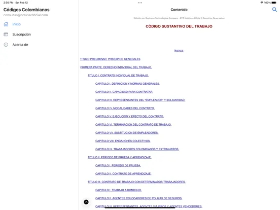 ภาพหน้าจอของ Códigos Colombianos iPad 