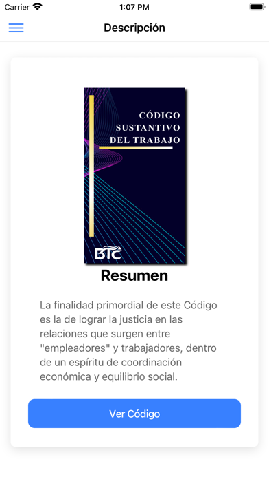 Tangkapan layar Códigos Colombianos
