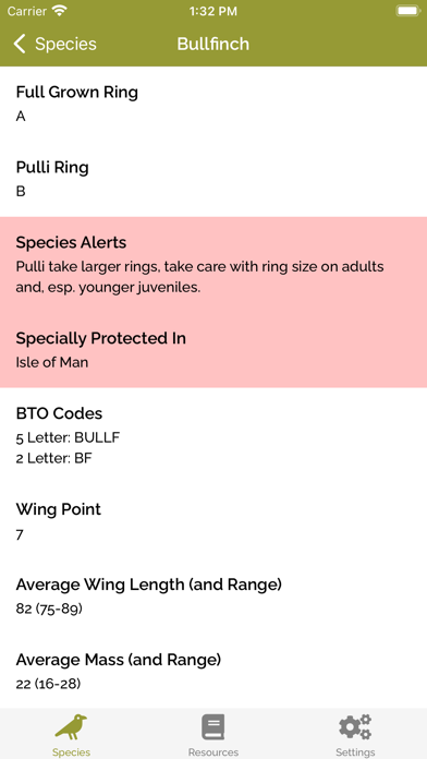 BTO Ringing & NRS Info应用截图