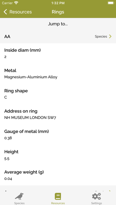 BTO Ringing & NRS Info应用截图