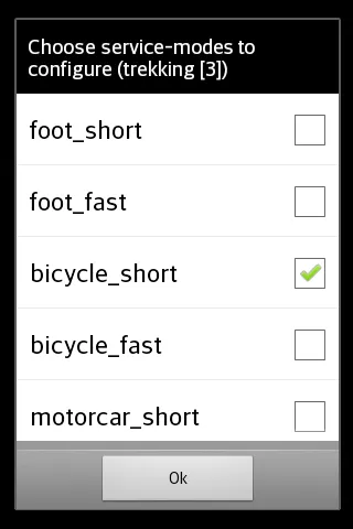Screenshot di BRouter Offline Navigation