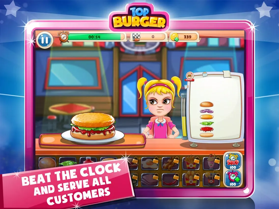 Top Burger Chef – Cooking Game iPad 應用截圖