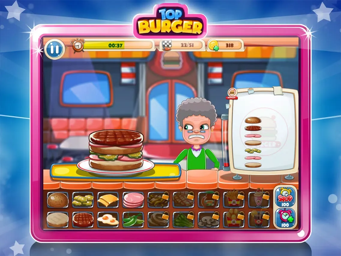 Top Burger Chef – Cooking Game iPad 應用截圖