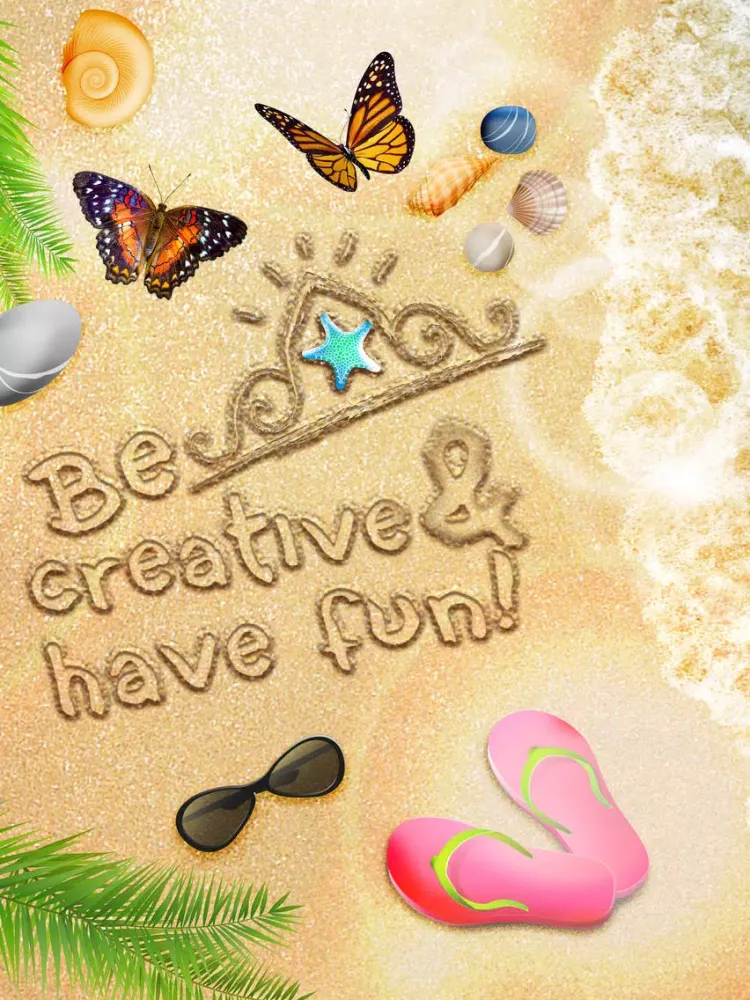 Capturas de pantalla de Sand Drawing App:Write On Sand iPad 