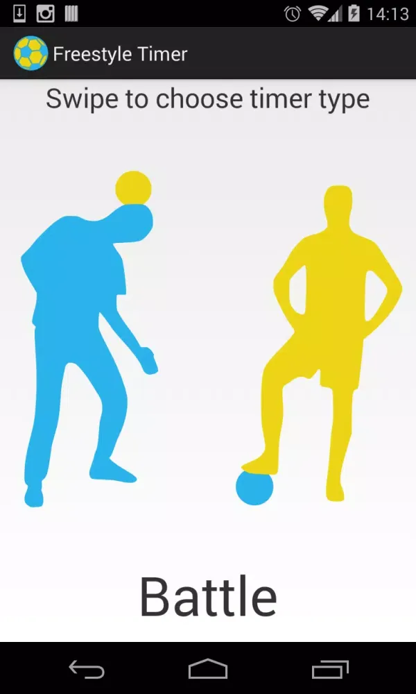 Ảnh chụp màn hình của Freestyle Football Timer