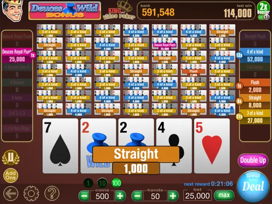 King Of Video Poker Multi Hand iPad  Screenshots
