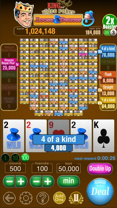 King Of Video Poker Multi Hand Screenshots