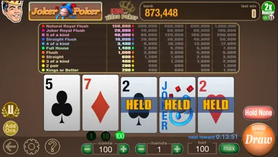 King Of Video Poker Multi Hand Screenshots
