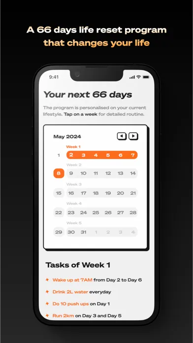ภาพหน้าจอของ Rise: Life reset in 66 days
