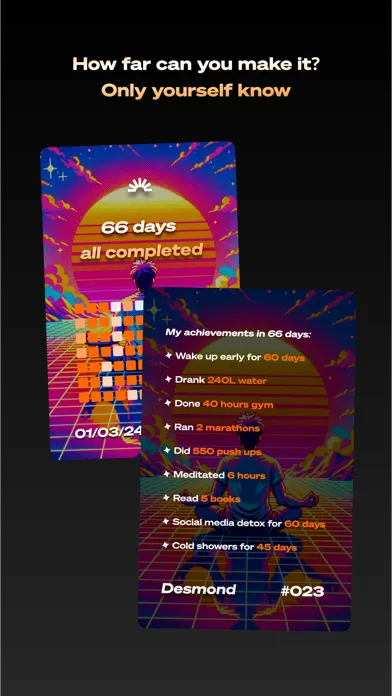 ภาพหน้าจอของ Rise: Life reset in 66 days