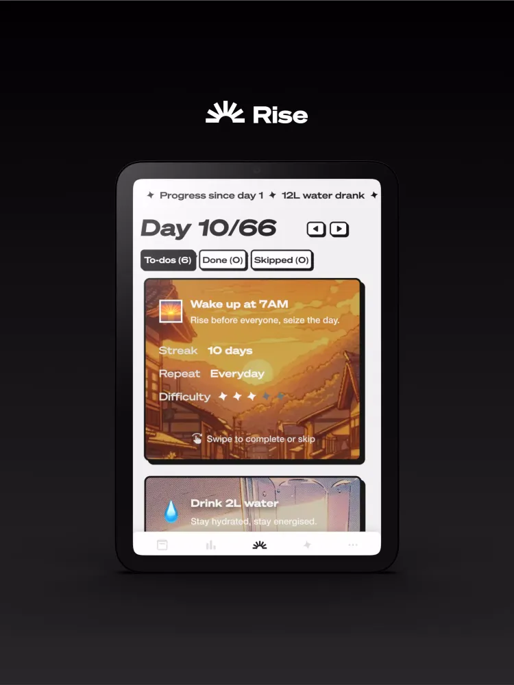 Rise سکرین شاٹس
