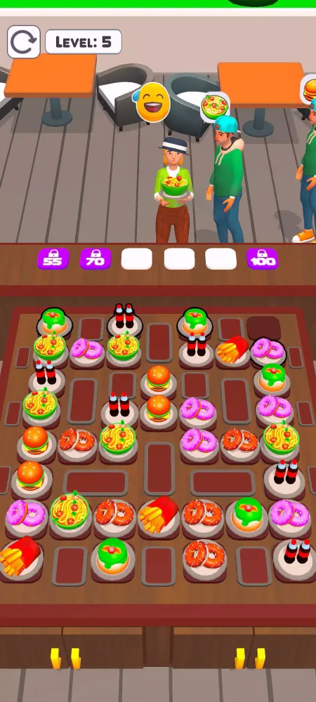 Capturas de tela do Food Court Jam