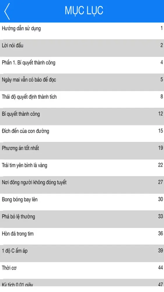 Capturas de tela do Trải nghiệm 1 – Bí quyết thành công
