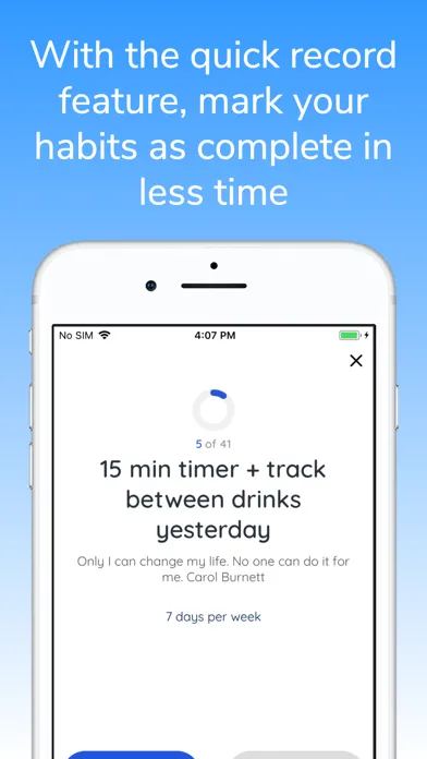 Captures d'écran de Build Habits Goal Tracking App