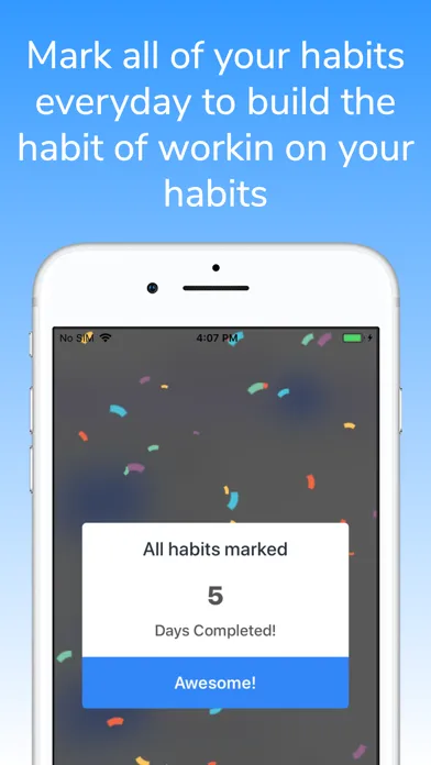 Captures d'écran de Build Habits Goal Tracking App