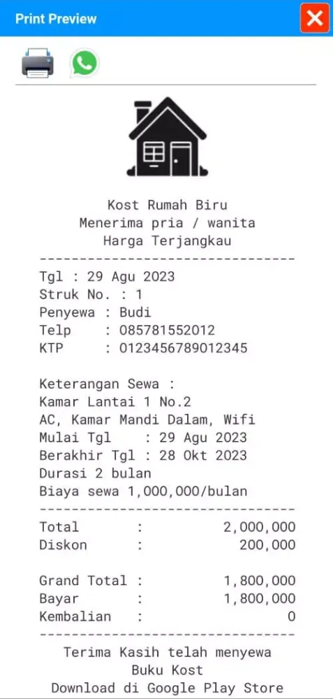 Zrzuty ekranu Buku Kost