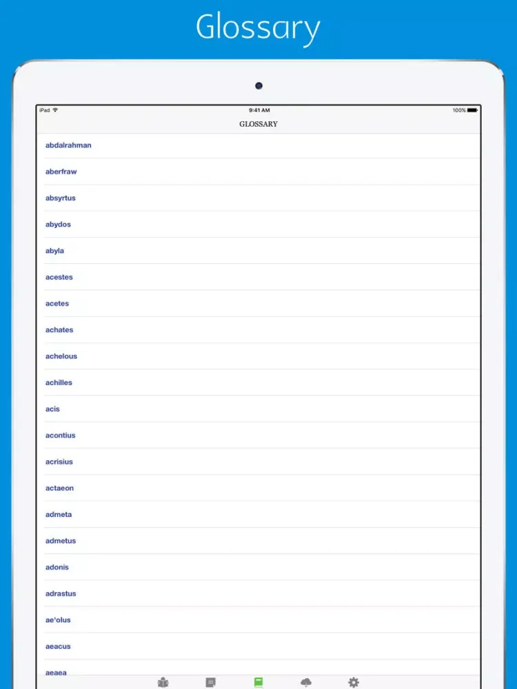 Bulfinch's mythology - sync transcript iPad  Screenshots