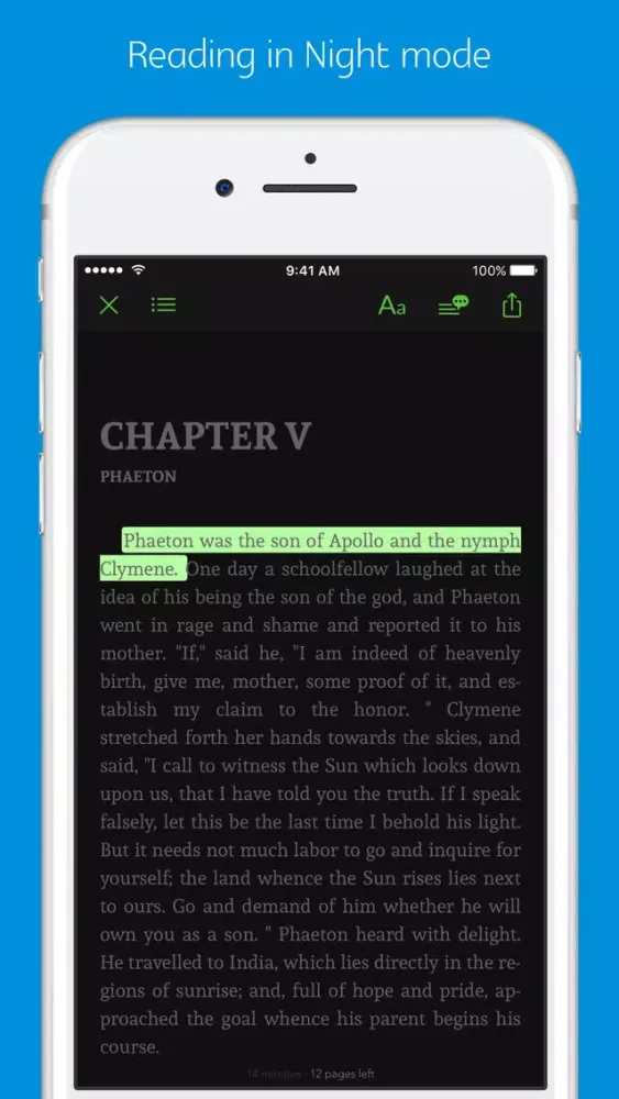 Bulfinch's mythology - sync transcript Screenshots