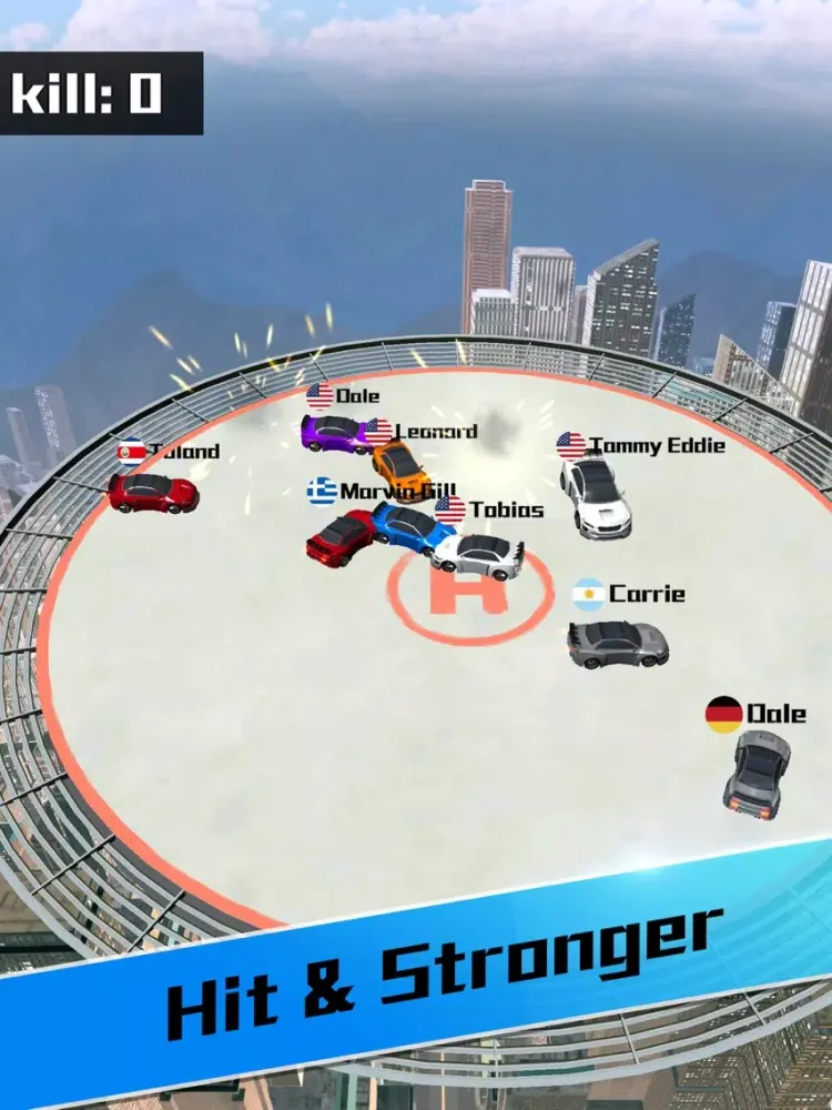 صور Car Bumper.io - Battle on Roof iPad 