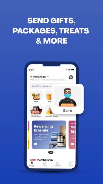 Ảnh chụp màn hình của Swiggy: Food Instamart Dineout