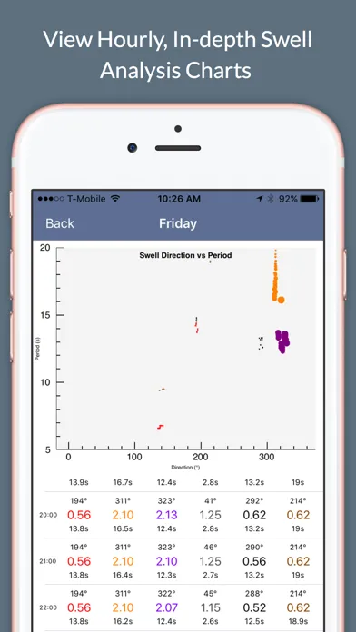 Zrzuty ekranu Surf Report and Forecast Tool