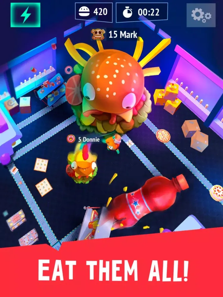 Burger.io: Eating io Game iPad  Screenshots