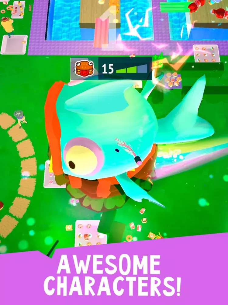Burger.io: Eating io Game iPad  Screenshots