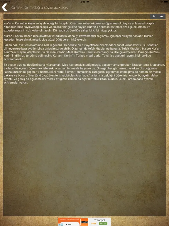 Kitabım Kur'an iPad  스크린샷