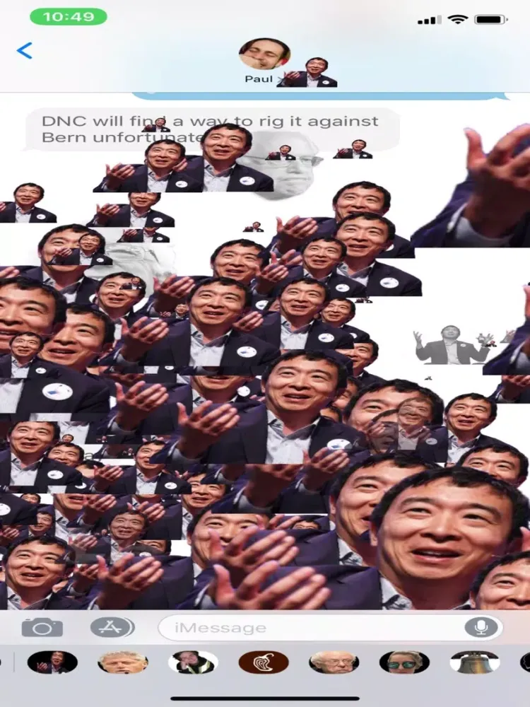 تصاویر Andrew Yang Sticker Pack iPad 
