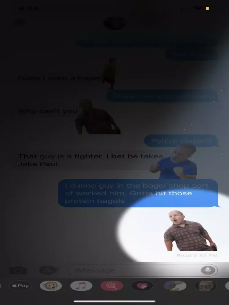 Tangkapan skrin iAngryBagelGuy iPad 