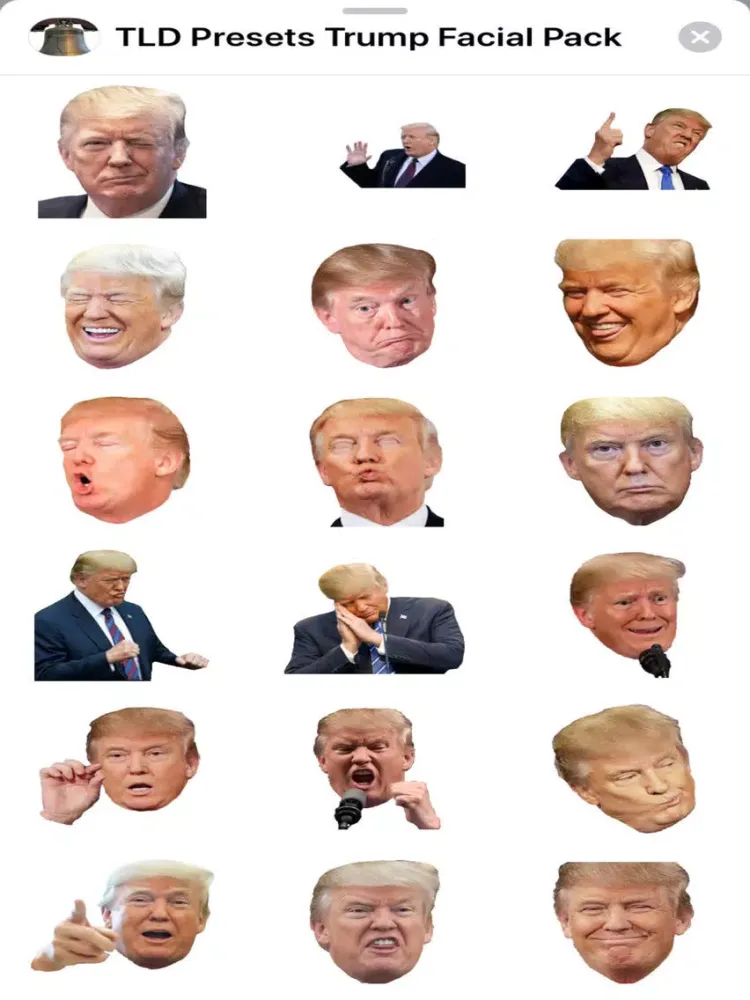Ảnh chụp màn hình của TLD Presents Trump Facials iPad 