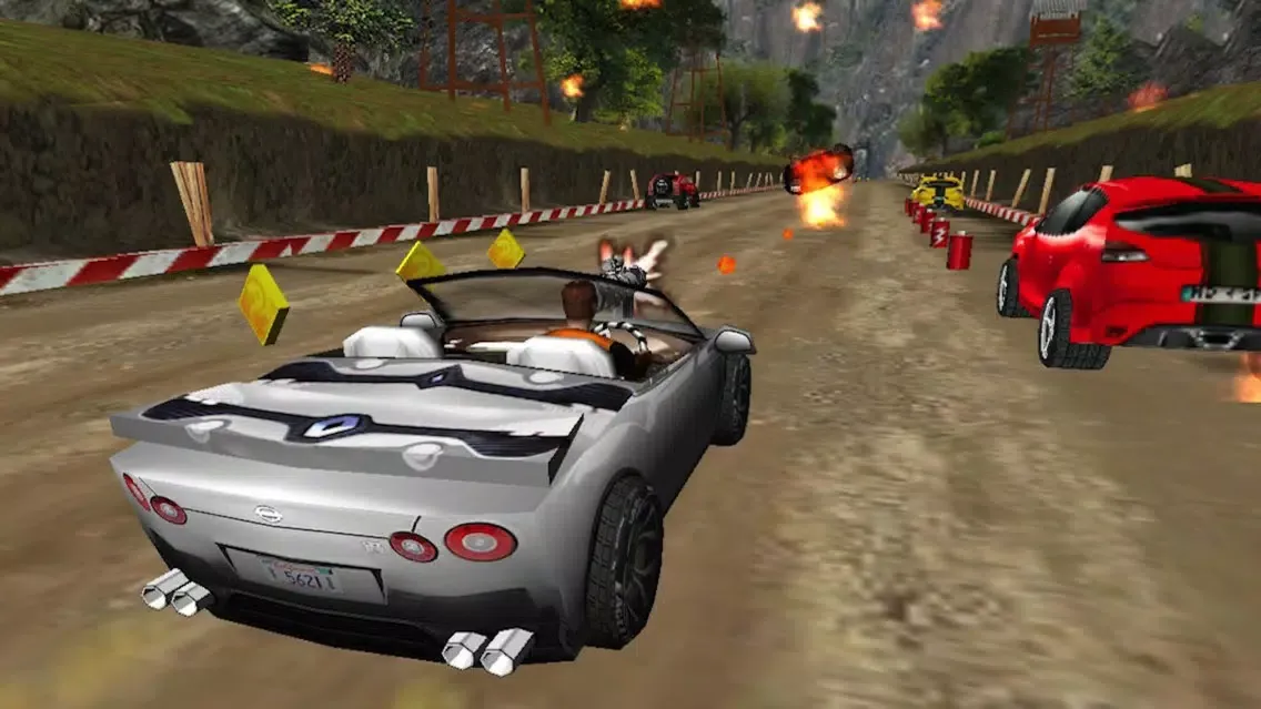 Ảnh chụp màn hình của Burning Highway ( 3D Car Shooting Games )