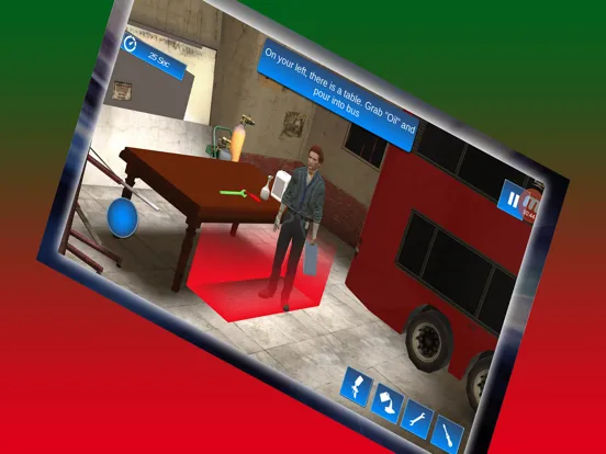 Captures d'écran de 3D Bus Garage Repairing Game iPad 
