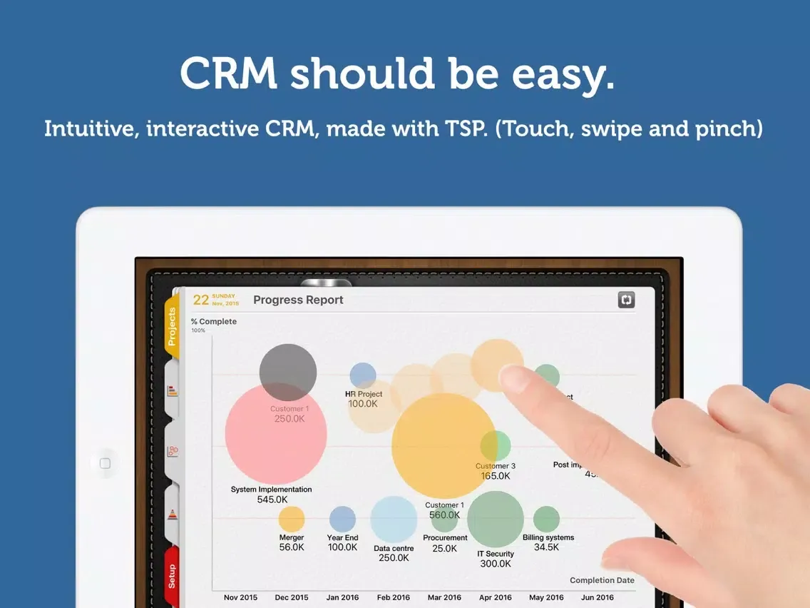 Zrzuty ekranu BusiBI CRM iPad 