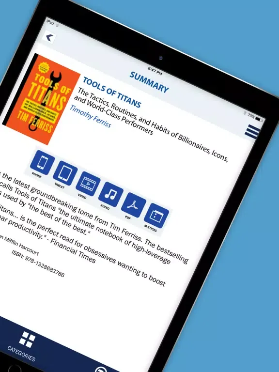 Ảnh chụp màn hình của The Business Source iPad 