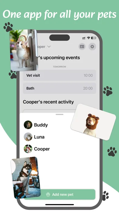 Скриншоты Pet Health Tracker & Reminders