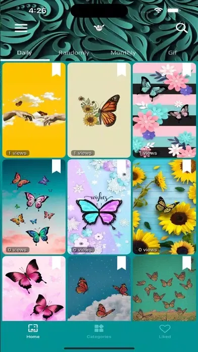 Butterfly Wallpapers Art 스크린샷
