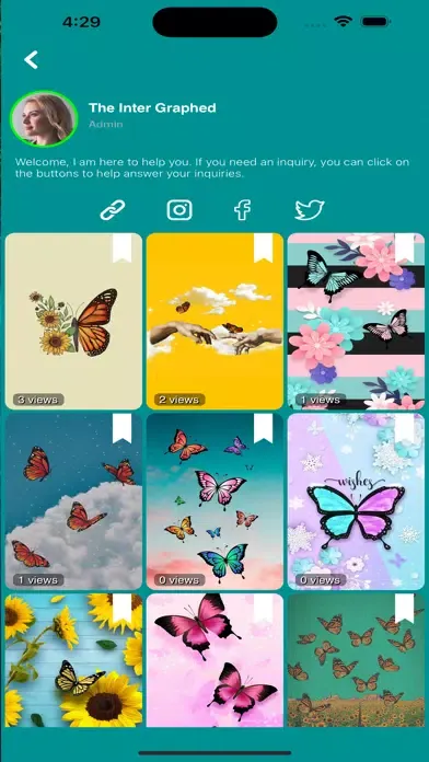 Butterfly Wallpapers Art 스크린샷