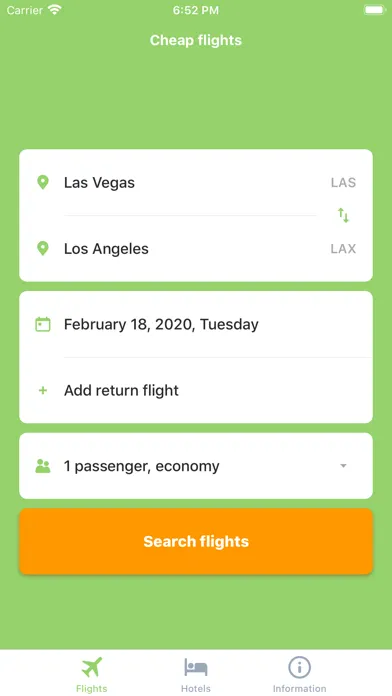 Ảnh chụp màn hình của Cheap flights, airline tickets