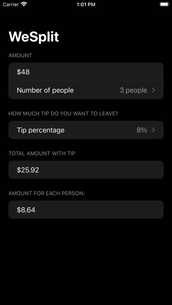 WeSplit Bill Friendly स्क्रीनशॉट