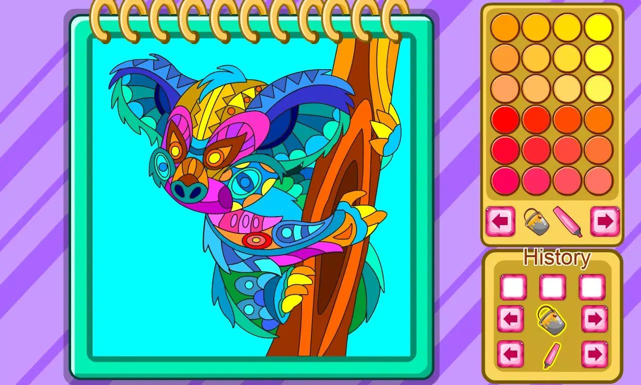 Screenshot di Animal Mandalas Coloring Book