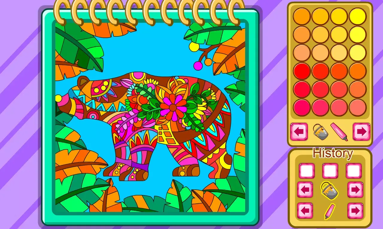 Screenshot di Animal Mandalas Coloring Book