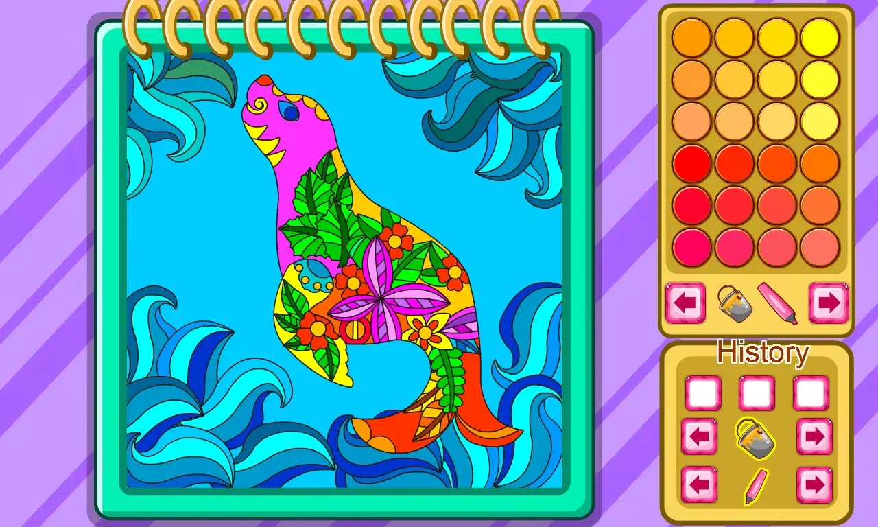 Screenshot di Animal Mandalas Coloring Book