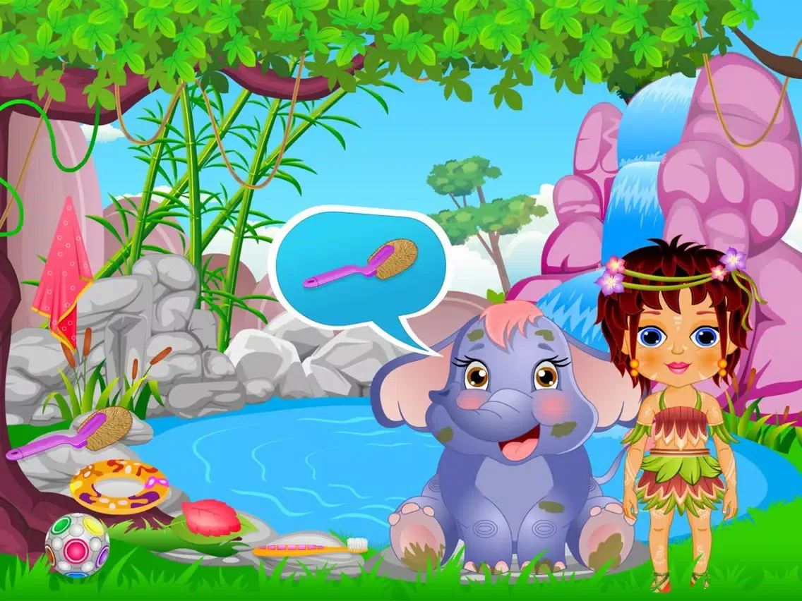 Caring Baby Elephant iPad  Screenshots