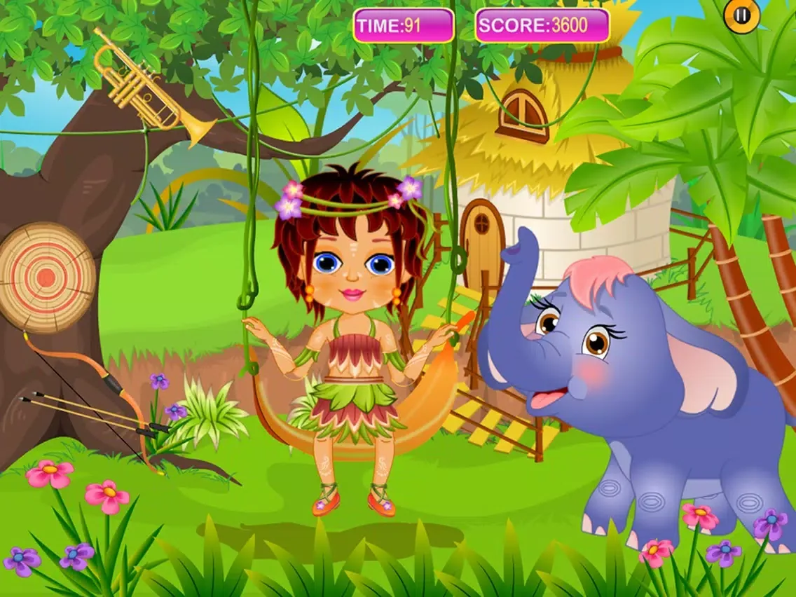 Caring Baby Elephant iPad  Screenshots