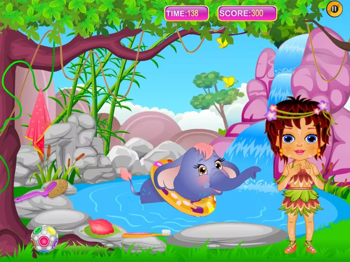 Caring Baby Elephant iPad  Screenshots